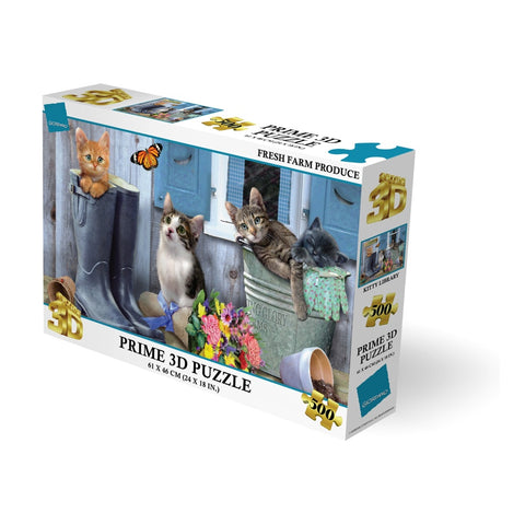 Prime3D 500pc Lenticular Giordano Fresh Farm Produce Jigsaw Puzzle