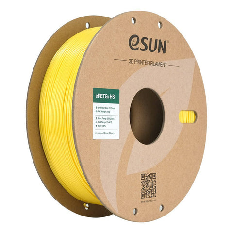 eSun PETG+HS High Speed 3D Print Filament 1.75mm 1kg - Yellow