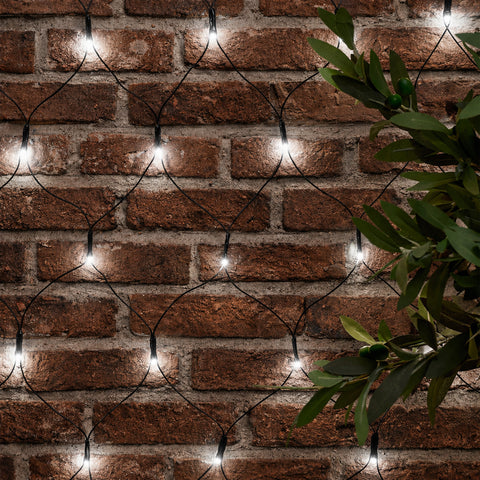 Lexi Lighting Dual Power 160 LED Connectable Net Light - White