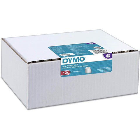 Dymo 99012 Lw Address Labels 89 X 36Mm (White) [Box 12]