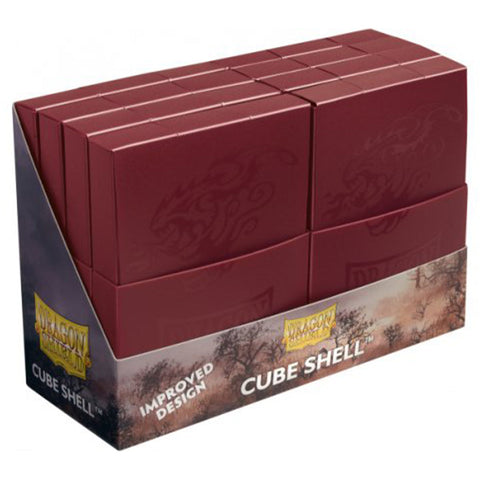 Arcane Tinmen Dragon Shield Cube Shell Deck Box Blood Red