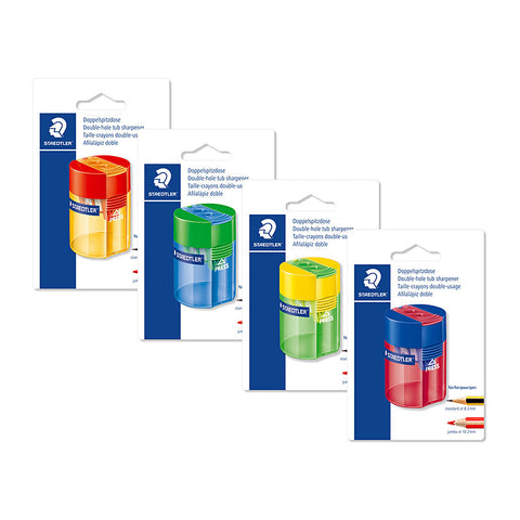 Staedtler Double Hole Tub Sharpener (Assorted) [Box 10]