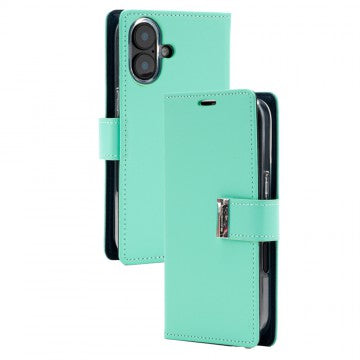 Goospery Rich Diary for iPhone 17 - Mint, Magsafe