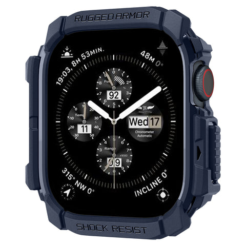 Spigen Apple Watch 10/11 46mm Rugged Armor Case (Navy Blue)