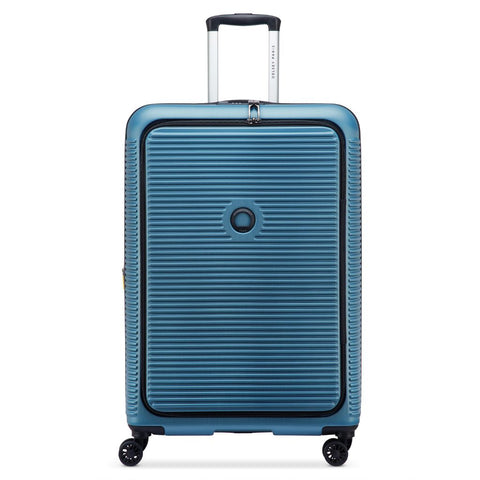 Delsey Freestyle Front Opening 76cm Large Luggage - Blue