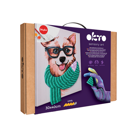 Okto 3D Modeling+Painting Kit 30x40cm - Fashion Corgi