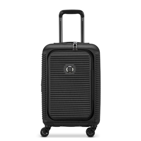 Delsey Freestyle Front Opening 55cm Cabin Luggage - Black