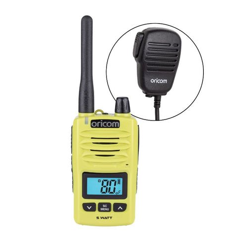 Oricom DTX600 Waterproof UHF CB Radio + SPKMIC5000