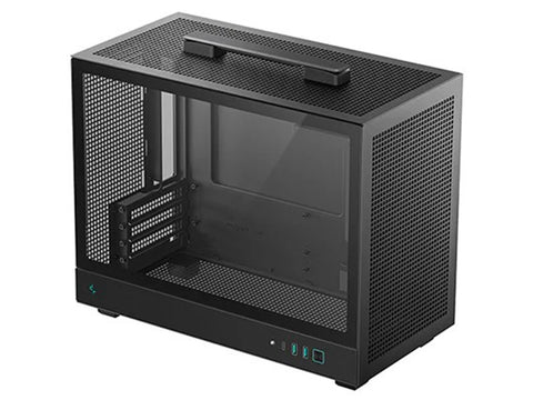 DeepCool CH160 PLUS Tempered Glass Side Panel Micro-ATX Case (Black)