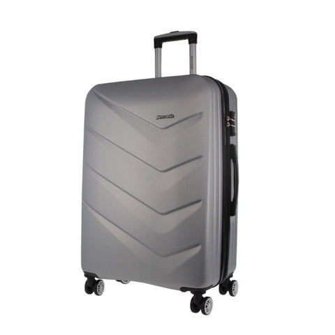 Pierre Cardin Travel Cabin Suitcase Hard-Shell Luggage Bag 49L/54cm (Silver)