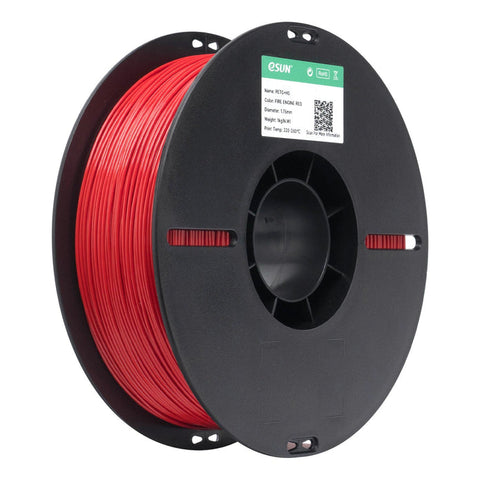 eSun PETG+HS High Speed 3D Print Filament 1.75mm 1kg - Fire Engine Red