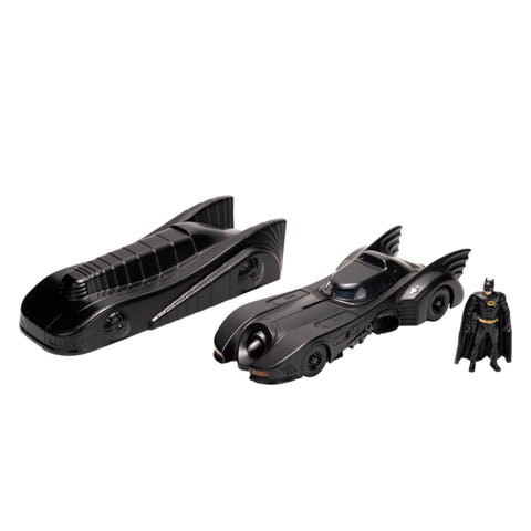 Jada 1:24 Scale Batman Batmobile & Armour With Batman 1989 Diecast Model Car