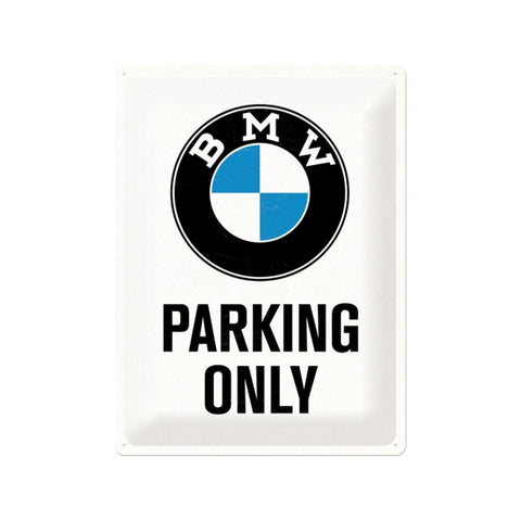 Nostalgic-Art BMW Parking Only 30x40cm Large Metal Tin Sign Plaque