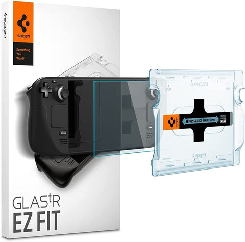 Spigen Valve Steam Deck OLED 2023 / LCD 2022 EZ Fit GLAS.tR Slim 1PC Video Game Accessories - Clear
