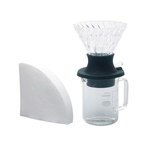 Hario Immersion Dripper Switch - Glass - Glass Server Set
