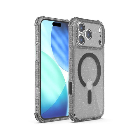 X.One [Mgsafe] Glitter Impact Protection Case iPhone 17 Pro - Glitter Black
