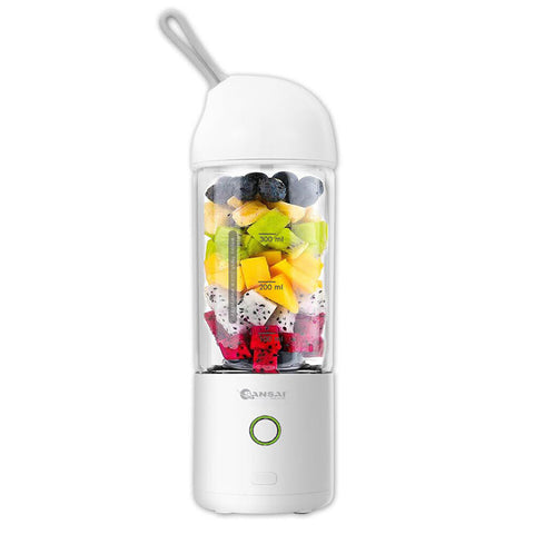 Sansai Portable Rechargeable Blender 470ml (White)
