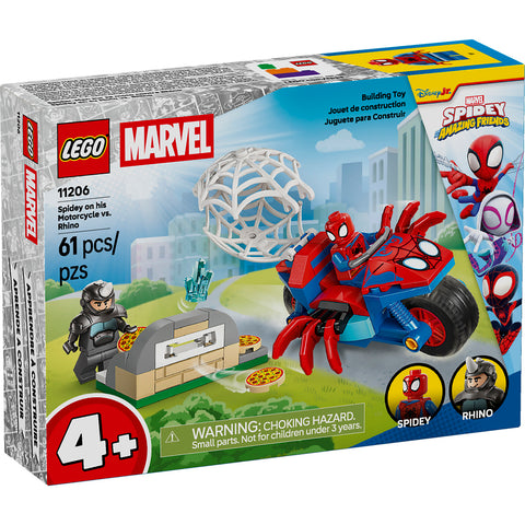 LEGO 11206 Spidey on his Motorcycle vs. Rhino - Marvel Super Heroes
