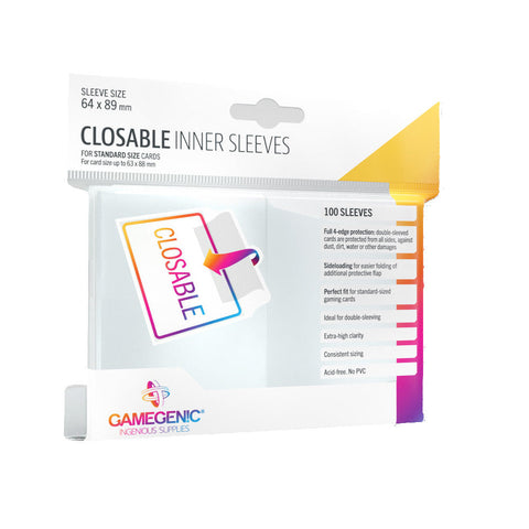 Gamegenic Closable Inner Sleeves