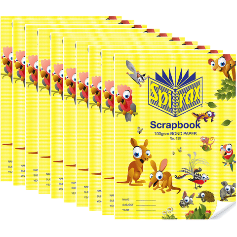Spirax 150 Scrapbook 64 Page 100gsm Bond Paper 335x245mm [10 Pack]