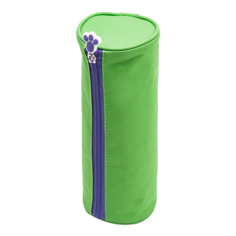 Glitter Critters Barrel Style Roll Me Fabric Kids Pencil Case (Green)