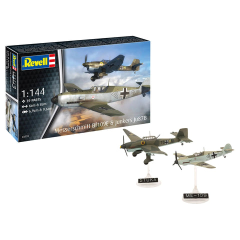 Revell 1/144 Messerschmitt Bf109E and Junkers Ju87B Stuka