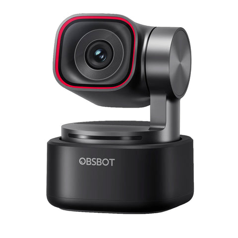 OBSBOT Tiny 3 AI-Powered Spatial Audio 4K PTZ Webcam - Black