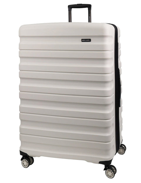Pierre Cardin 4 Wheel Large Hard-Shell Suitcase Travel Luggage 80cm Snow