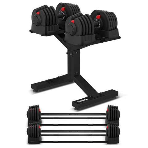 CORTEX Revolock V2 80kg Adjustable Dumbbell Pair with Stand