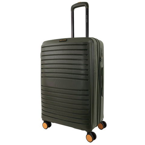 Pierre Cardin Classic Large 163L Hard Shell Case Travel Luggage (Olive)