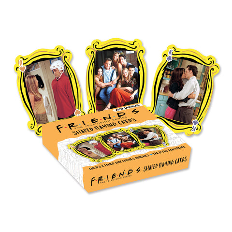Aquarius 54-Pieces Friends Shaped Playing Cards Family Game Fun Play Poker Deck 6y+