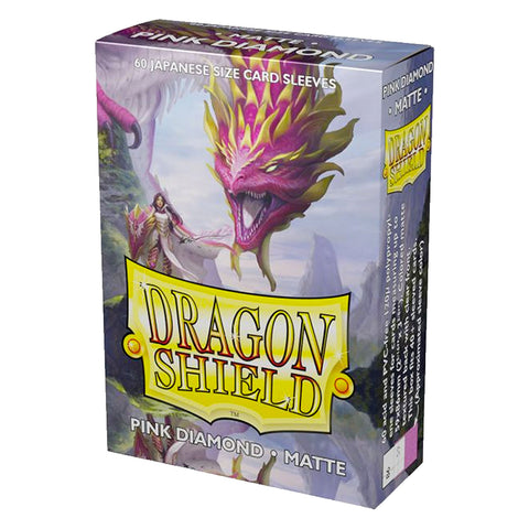 Arcane Tinmen Dragon Shield Japanese 60ct Matte Pink Diamond Sleeves 59x86mm