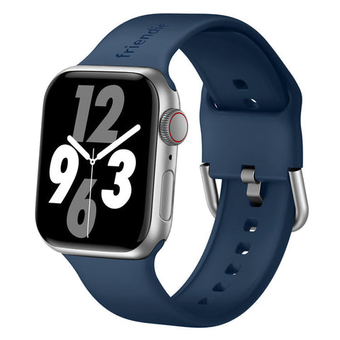 Friendie Byron Apple Watch Band - Navy/Silver (Large)