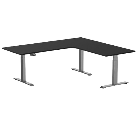 Desky Sigma L-Shape Gaming Desk Left Return 200 cm Space Grey Frame