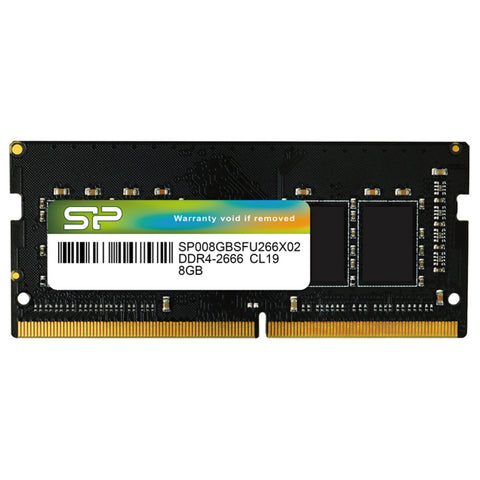 Silicon Power 8GB (1x8GB) 2666MT/s CL19 DDR4 SODIMM Laptop RAM - SP008GBSFU266X02