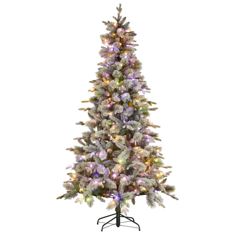 Christabelle 7.5ft Snowy Stamford Spruce Christmas Tree