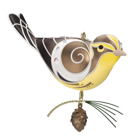 Lady Blackburnian Warbler - 2025 Hallmark Keepsake Christmas Ornament