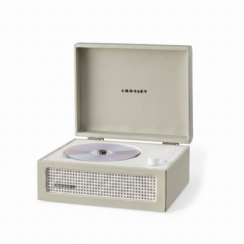 Crosley Voyager Portable Retro CD Player Bluetooth Speakers FM (Dune)