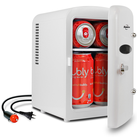 Koolatron Retro Mini Fridge 4L White