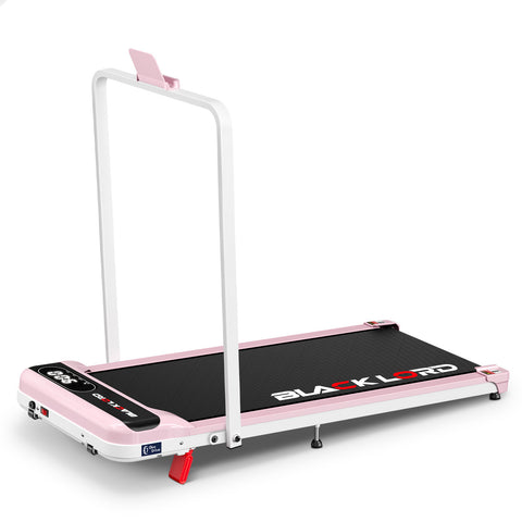 BLACK LORD Treadmill Electric Walking Pad Folding Incline Remote Control (Pink)