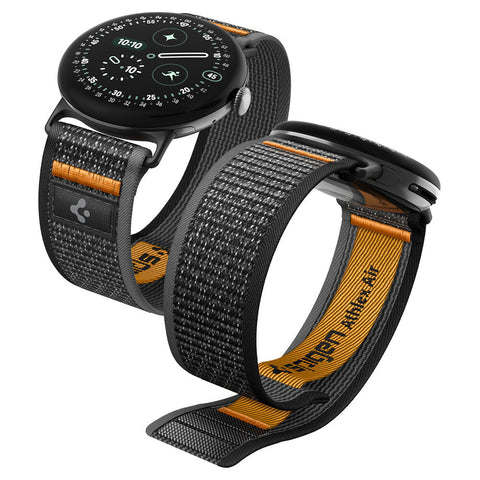 SPIGEN Google Pixel Watch 5/4/3 45mm Athlex Air Watch Band (Active Black Orange)