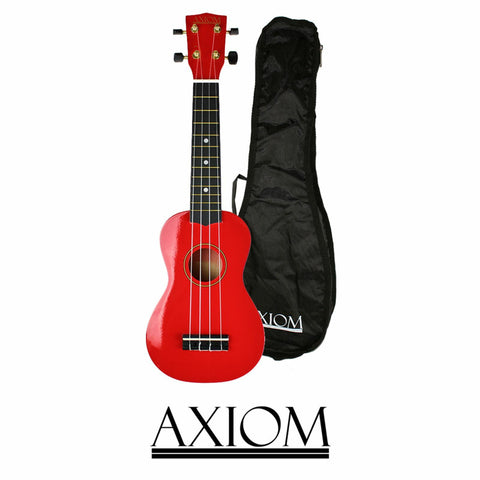 AXIOM Spectrum Soprano Ukulele with carry Bag (Red)