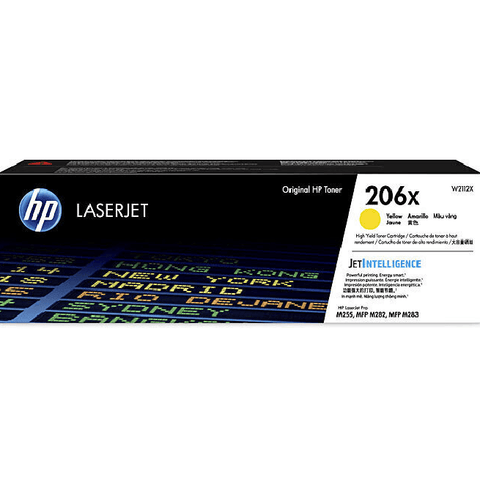 HP 206X Toner Ink Cartridge LasterJet Intelligence Yellow Genuine Original W2112X