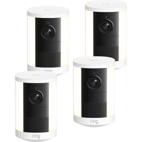 Ring Spotlight Cam 2K(2ND Gen) Battery Powered Security Camera (White) [4-PACK]