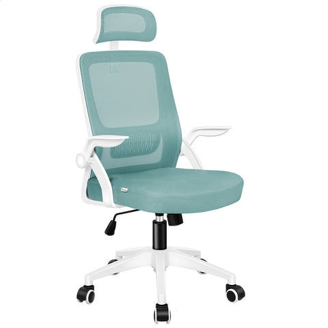 ALFORDSON Mesh Office Chair Executive Computer Seat Fabric Tilt (Cyan)