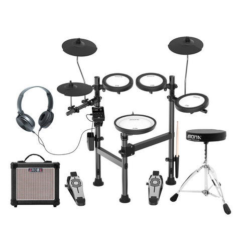 Aroma Portable Electronic Drum Kit with Bluetooth and amplifier