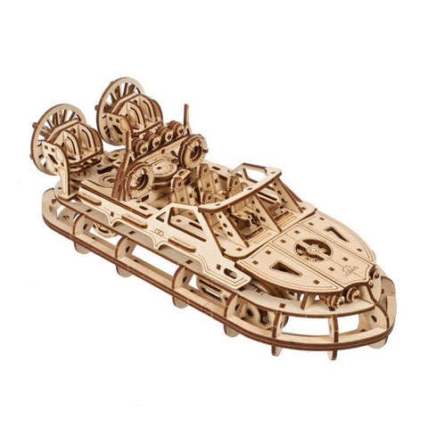 Ukraine Made Ugears Rescue Hovercraft Mechanical Wooden 3D Puzzle Model Kit