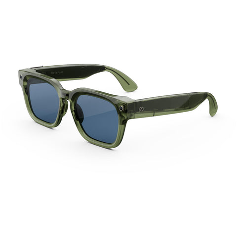 Meta Fury AI Glasses (Racing Green/Light Blue Atlantic)