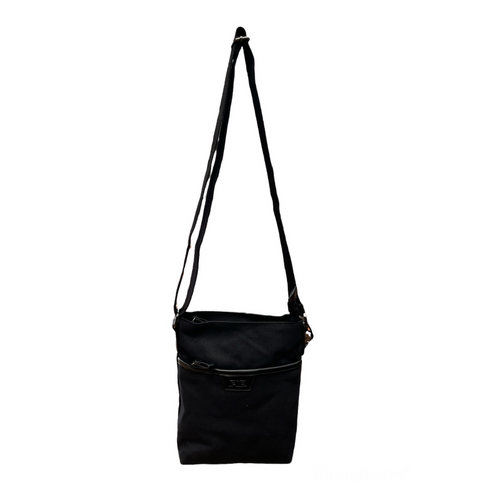 FIB Byron Cotton Canvas Sling Bag Shoulder Travel - Black