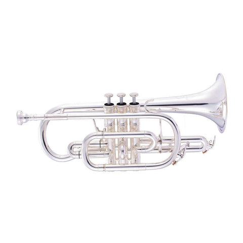 John Packer JP371SWS Bb Cornet High Grade Musical Instrument - Silver Finish